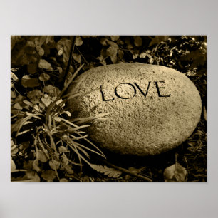 ’Kärlek’ Stone Poster