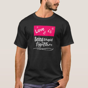 Kärlek stoppas tillsammans med Manar Kvinnor T Shirt