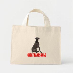 Kärlek Stor Dansk Valp Hund Tote Väska