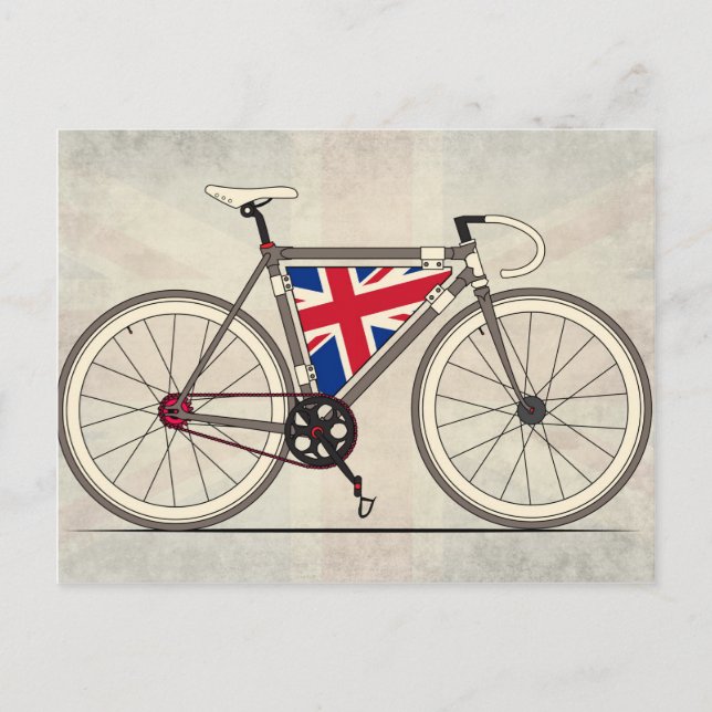 Kärlek Storbritannien, Kärlek Bike Vykort (Framsida)
