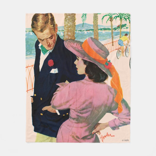 Kärlek strategi fleecefilt (Framsidan)