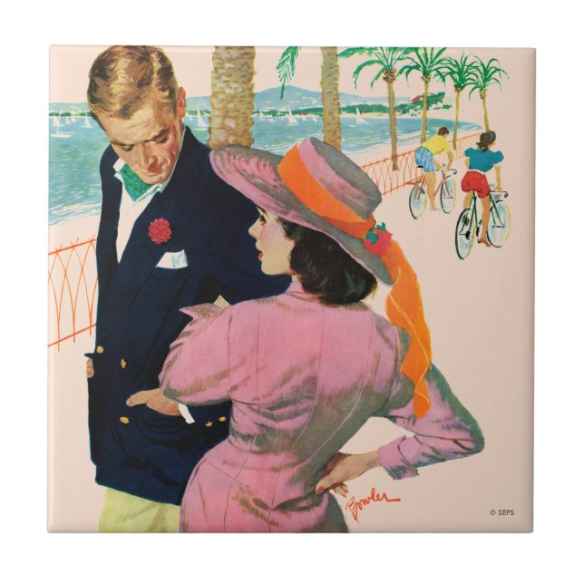 Kärlek strategi kakelplatta (Framsidan)