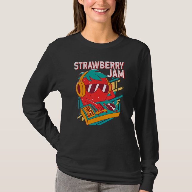 Kärlek Strawberry Sylt T Shirt (Framsida)
