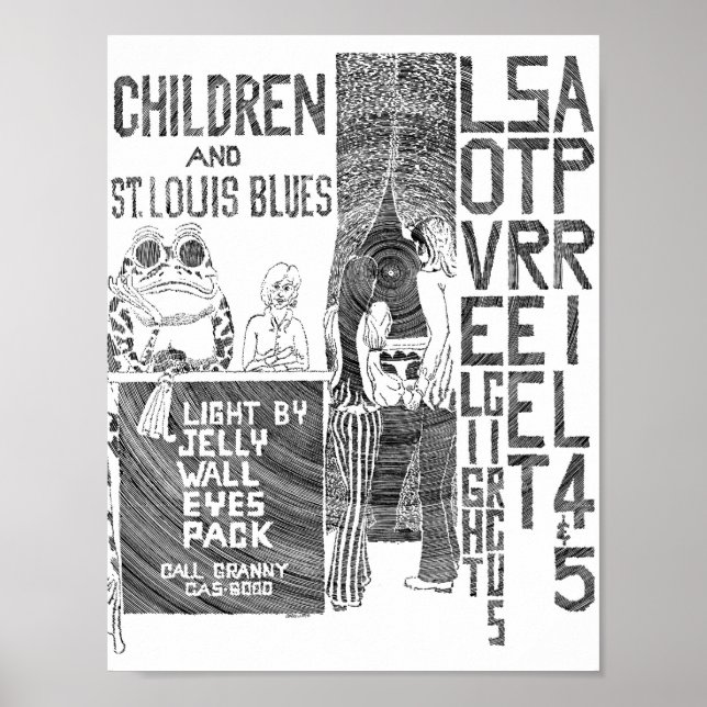 Kärlek Street Light Circus flyer Apr4&5'69 Poster (Framsidan)