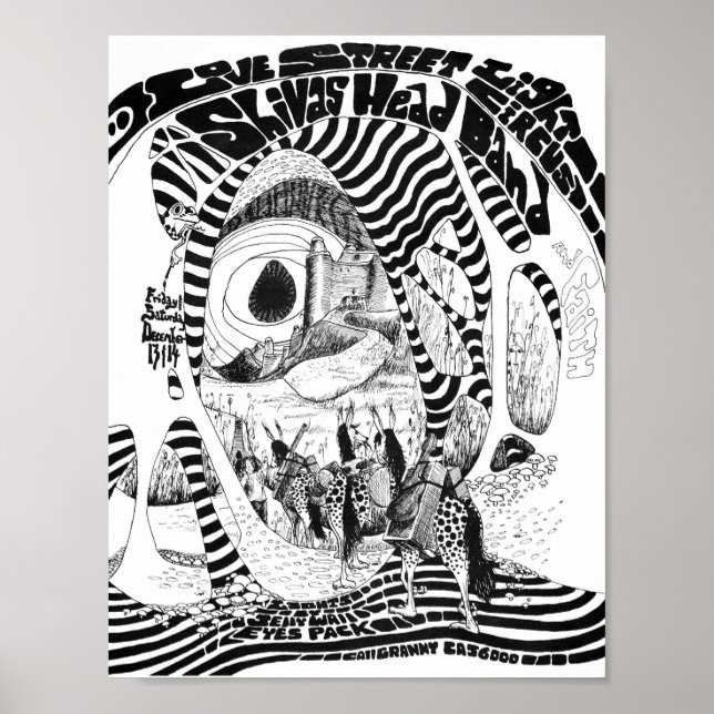 Kärlek Street Light Circus flyer Dec13&14'68 Poster (Framsidan)