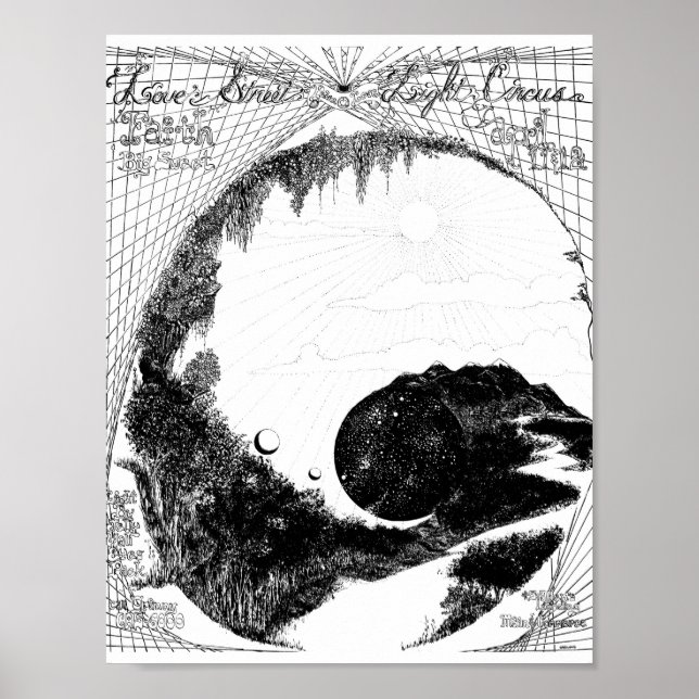 Kärlek Street Light Circus flyer LoveStreetApr11&1 Poster (Framsidan)