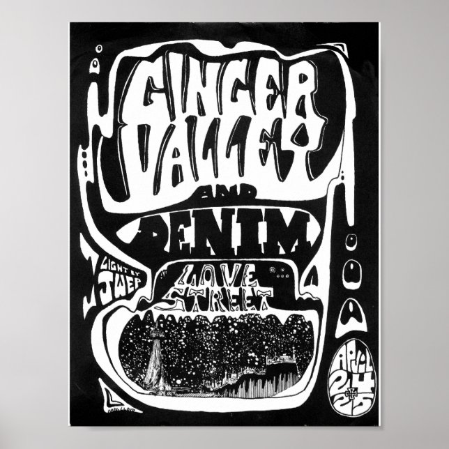 Kärlek Street Light Circus flyer LoveStreetApr24&2 Poster (Framsidan)