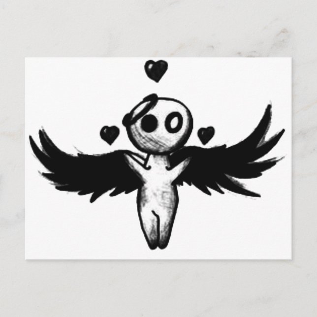 Kärlek Struck Vykort (Framsida)