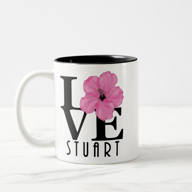 KÄRLEK Stuart Florida 11oz Två-Tonad Mugg (Vänster)