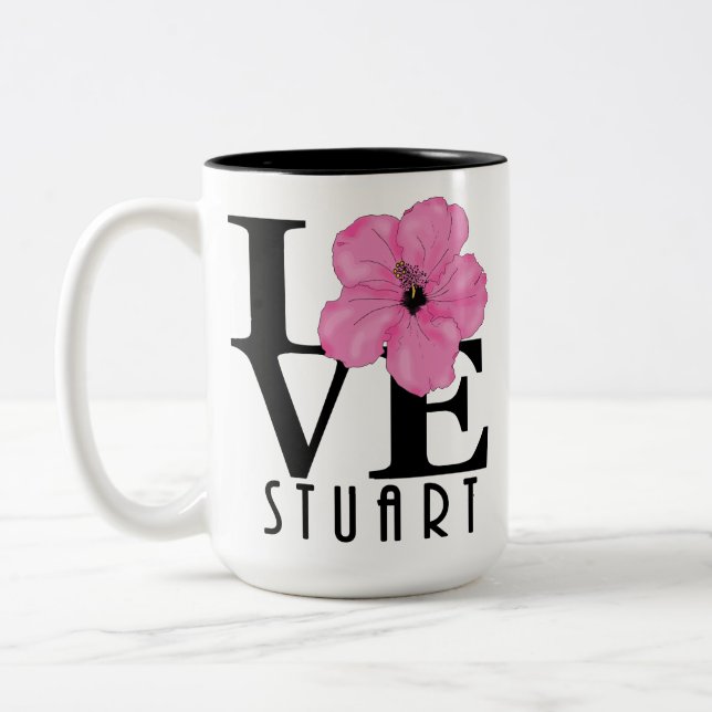 KÄRLEK Stuart Florida Red 15oz Två-Tonad Mugg (Vänster)