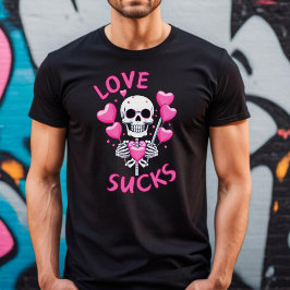 Kärlek Sucks Anti alla hjärtans dag's T-shirt