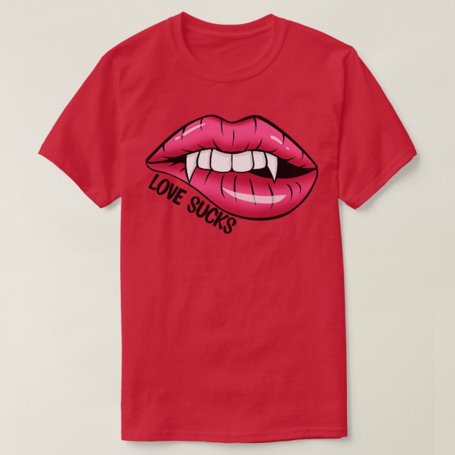Kärlek Sucks T Shirt (Design framsida)