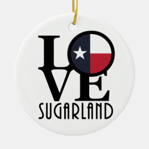KÄRLEK Sugar Land Julgransprydnad Keramik