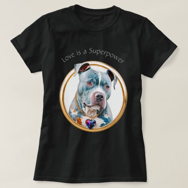 Kärlek supermakt 01 t shirt (Design framsida)