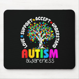 Kärlek Support accepterar insikten om autism Musmatta