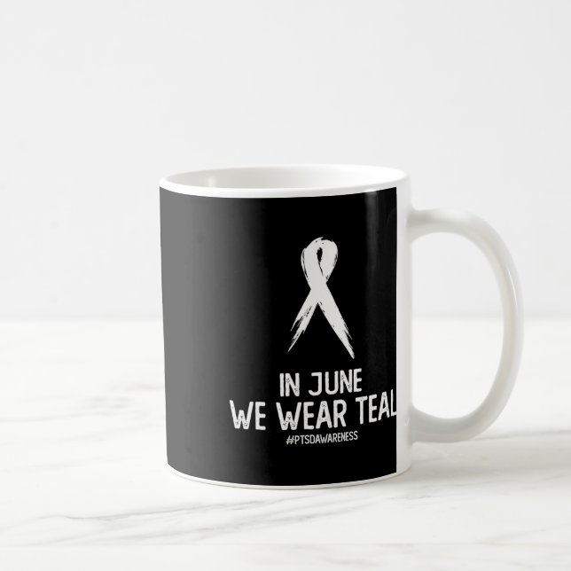 Kärlek Support Ptsd efter traumatisk Stressa Disor Kaffemugg (Höger)