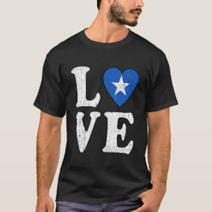 Kärlek Support Somalia I står på Somalias sida T Shirt