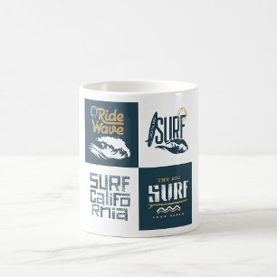 Kärlek Surfing Kaffemugg