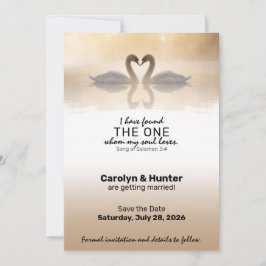 Kärlek Svanar Spara Datumet