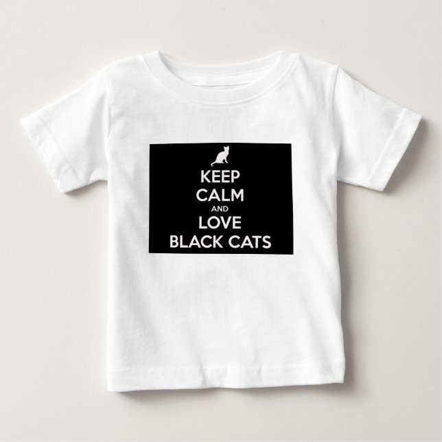 Kärlek Svarta katter Tee Shirt (Framsida)