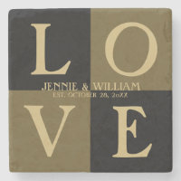 Kärlek Svarta och Guld Bröllopsdatum