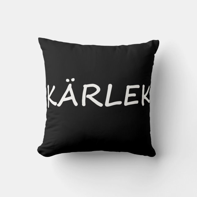 Kärlek, svenska Kärlek Kudde (Framsida)