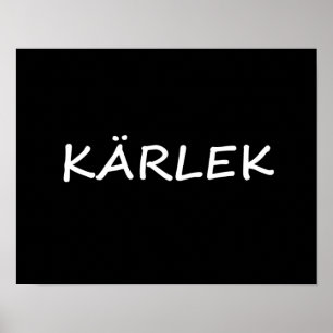 Kärlek, svenska Kärlek Poster