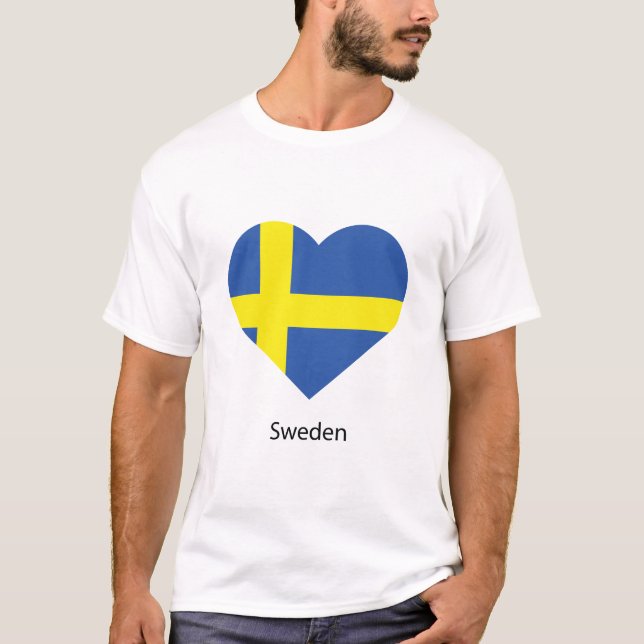 Kärlek Sverige T Shirt (Framsida)