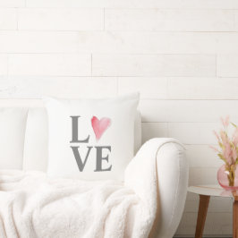 KÄRLEK Sweet Heart Rosa Valentine Förlovning Möhip Kudde