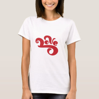 Kärlek Swirl T Shirt