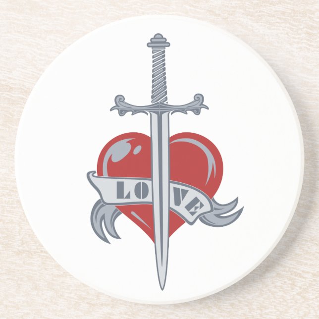 Kärlek Sword-anpassningsbar underlägg (Framsidan)