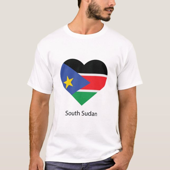 Kärlek Sydsudan T Shirt (Framsida)