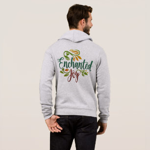 Kärlek Symbol & Enchanted Joy Manar Fullt-Zip T Shirt