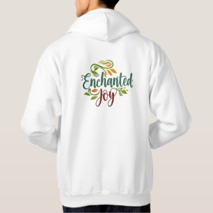 Kärlek Symbol Front, Förtrollad Joy Back Hoodie