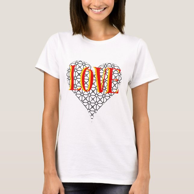 kärlek t shirt (Framsida)