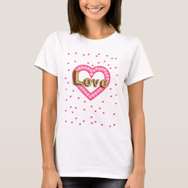 kärlek t shirt (Framsida)
