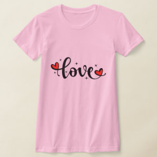 Kärlek T-Shirt for Girls - Perfekt Valentin