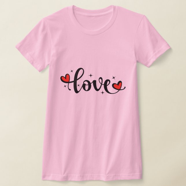 Kärlek T-Shirt for Girls - Perfekt Valentin (Laydown)