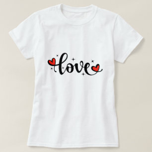 Kärlek T-Shirt for Girls - Perfekt Valentin