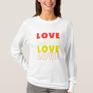 Kärlek T-Shirt - Minimalistiskt romantiskt Tee for