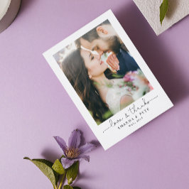 Kärlek & tack 2 fotoskript Bröllop Tack Kort