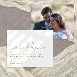 Kärlek tack för budgetskript, Photo Bröllop Tack