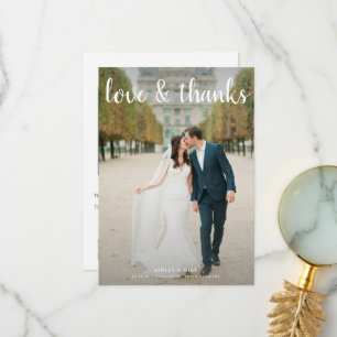 Kärlek & tack Script 2 Photo QR-kod Bröllop