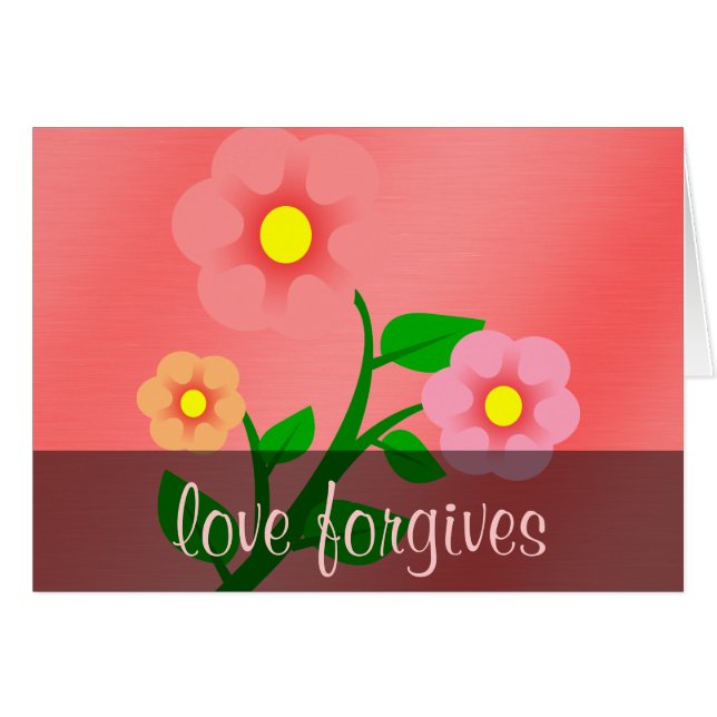 Kärlek täcker en mängd synder 1 Peter 4:8 (2) Hälsningskort (Framsidan Horizontal)