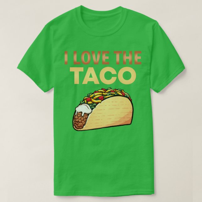 Kärlek Taco T Shirt (Design framsida)
