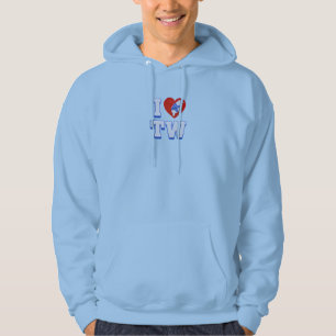 Kärlek Taiwan tofflor Hoodie