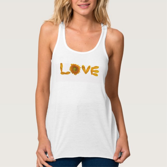 Kärlek Tanktop Linne Med Racerback (Framsida)