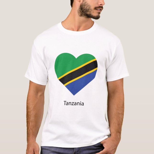 Kärlek Tanzania T Shirt (Framsida)