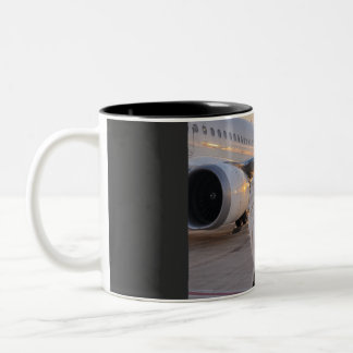 Kärlek tar flyg Två-Tonad mugg