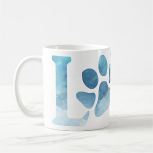 Kärlek Tass Blue Kaffemugg